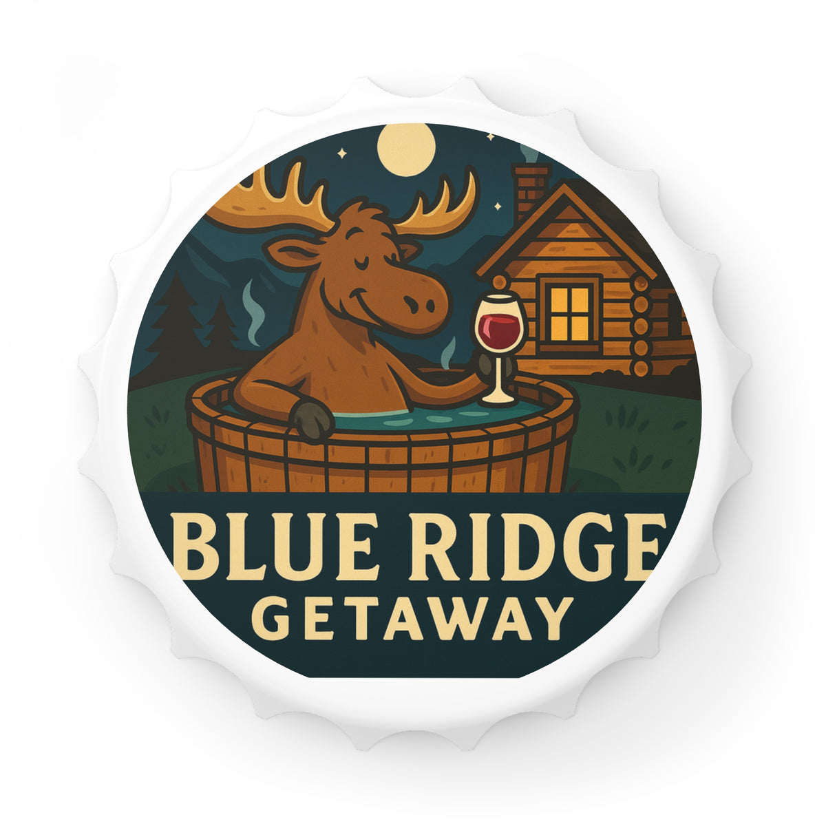 Rustic Bottle Opener | Blue Ridge Getaway | Cabin Decor, Barware, Gift for Him, Cabin Enthusiast, Home Bar Essentials