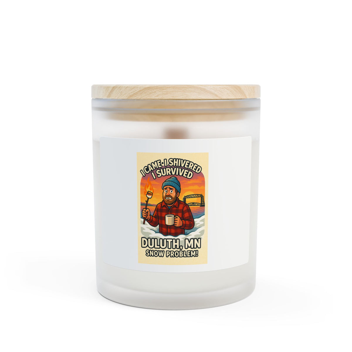 Winter Survival Candle, Cozy Home Décor, Gift for Foodies, Snow Day Relaxation, Hygge Living, Duluth MN Keepsake