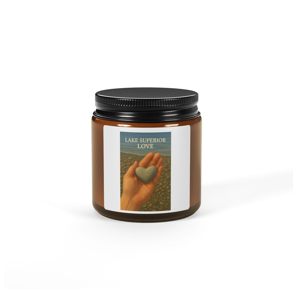 Scented Soy Candle (Multi-Size, Amber Jar)