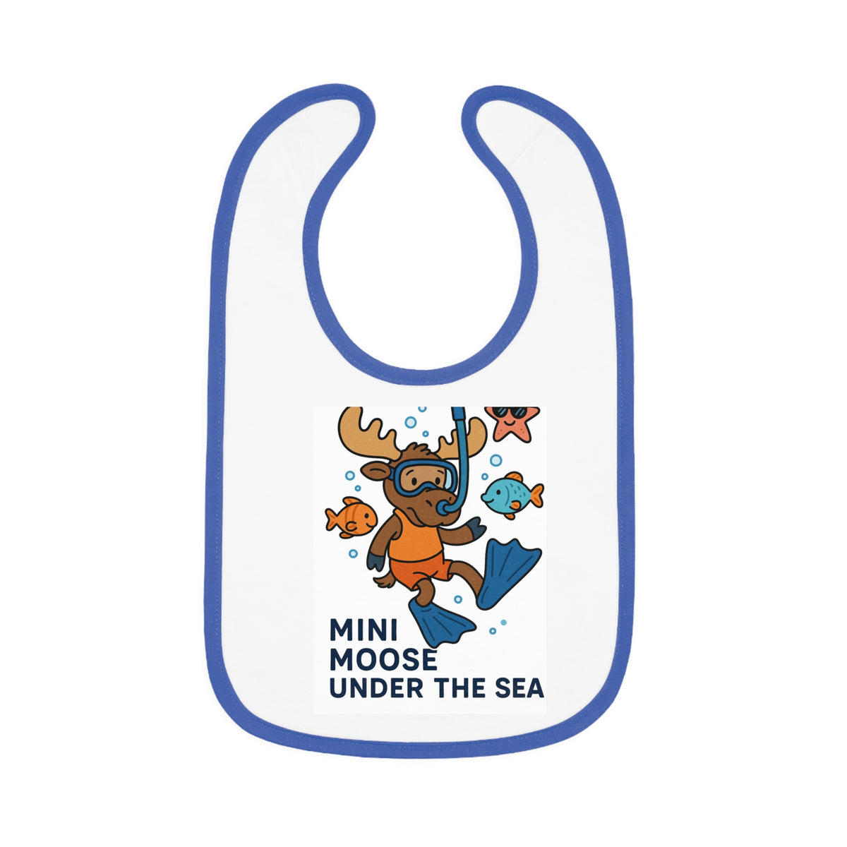 Baby Contrast Trim Jersey Bib