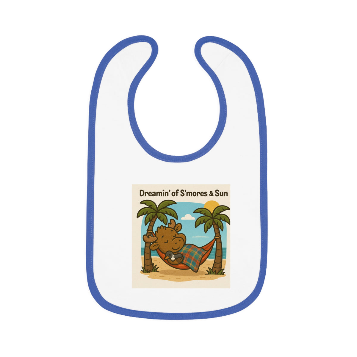 Baby Bibs with S'mores Design, Cute Infant Feeding Accessories, Gift for Baby Showers, Summer Kids Outfits, Fun for Little Ones
